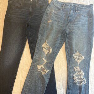 2 pairs American Eagle Jeans
